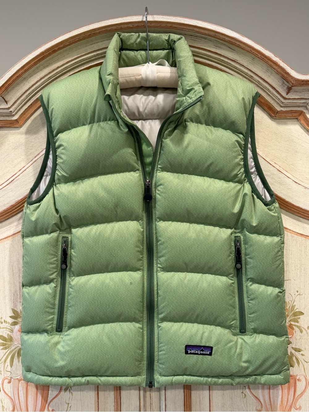 Vintage Patagonia Goose Down Puffer Vest Green Women’s S Y2K Gorpcore